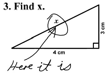 Find x